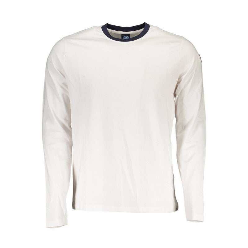 North Sails White Cotton Men T-Shirt