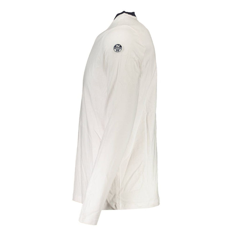 North Sails White Cotton Men T-Shirt