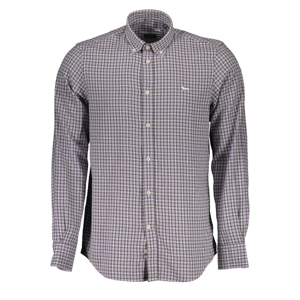 Chemise homme en coton violet Harmont &amp; Blaine
