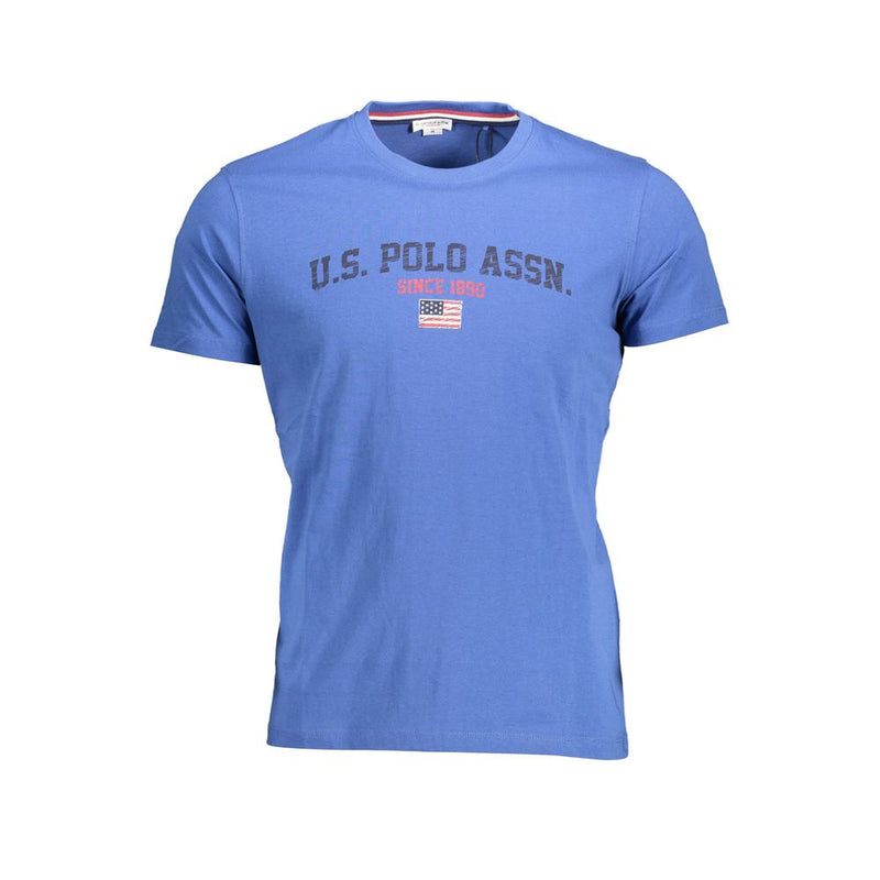 US POLO ASSN. Blauw katoenen heren T-shirt