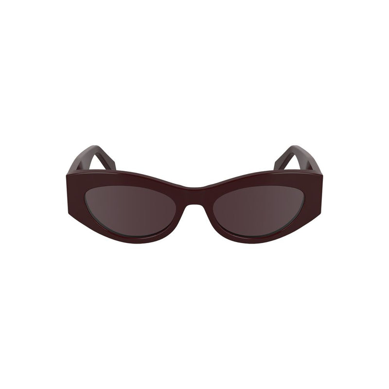 Lunettes de soleil femme Cat Eye rouges en acétate Calvin Klein