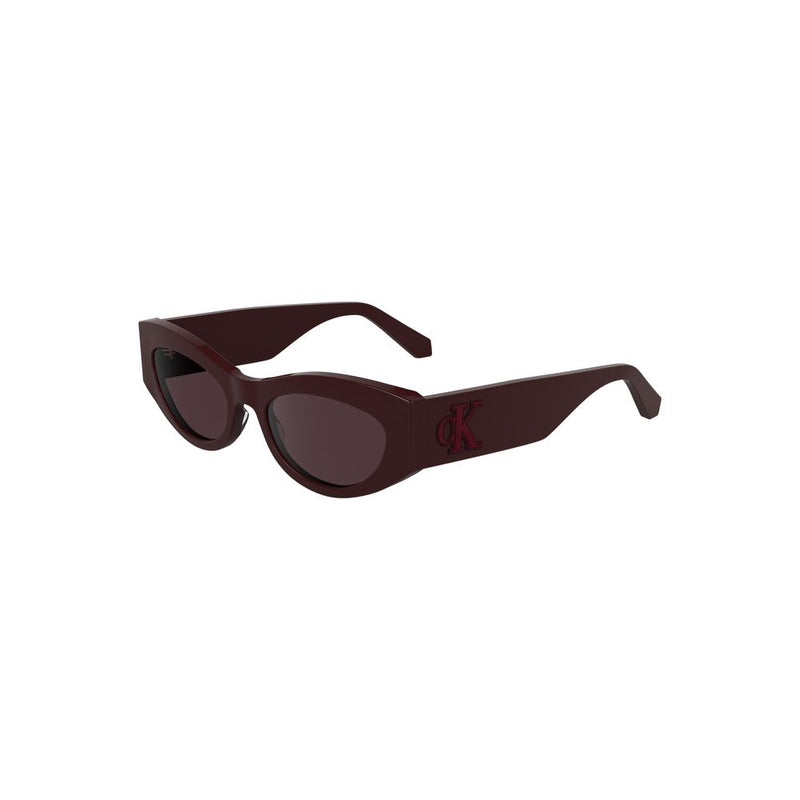 Lunettes de soleil femme Cat Eye rouges en acétate Calvin Klein