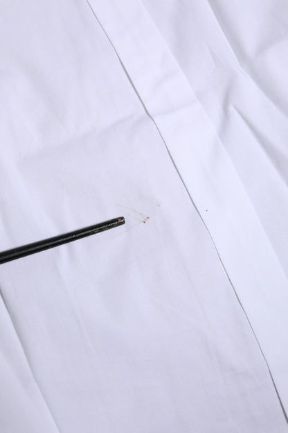 Chemise habillée à manches longues en coton blanc doré de Dolce & Gabbana