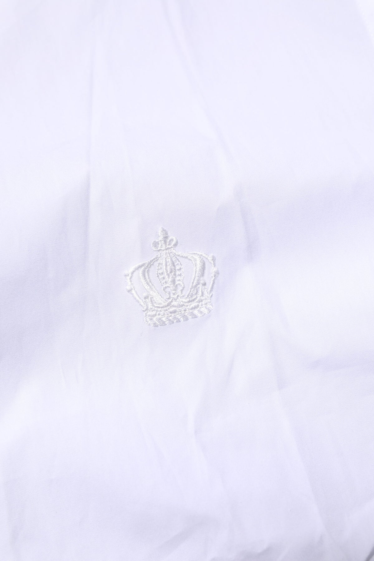 Chemise habillée à manches longues en coton blanc doré de Dolce &amp; Gabbana