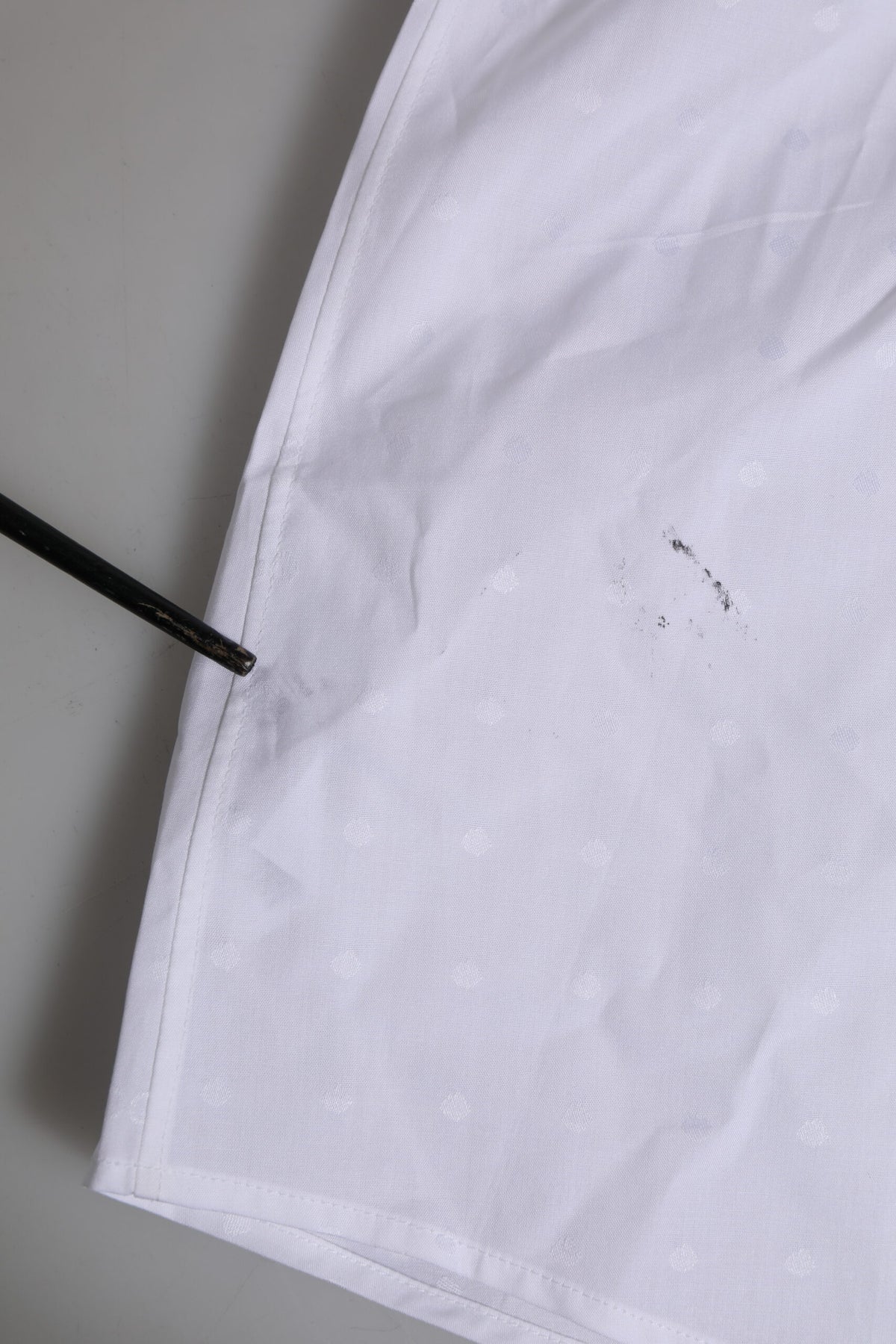 Chemise habillée à manches longues en coton blanc doré de Dolce &amp; Gabbana