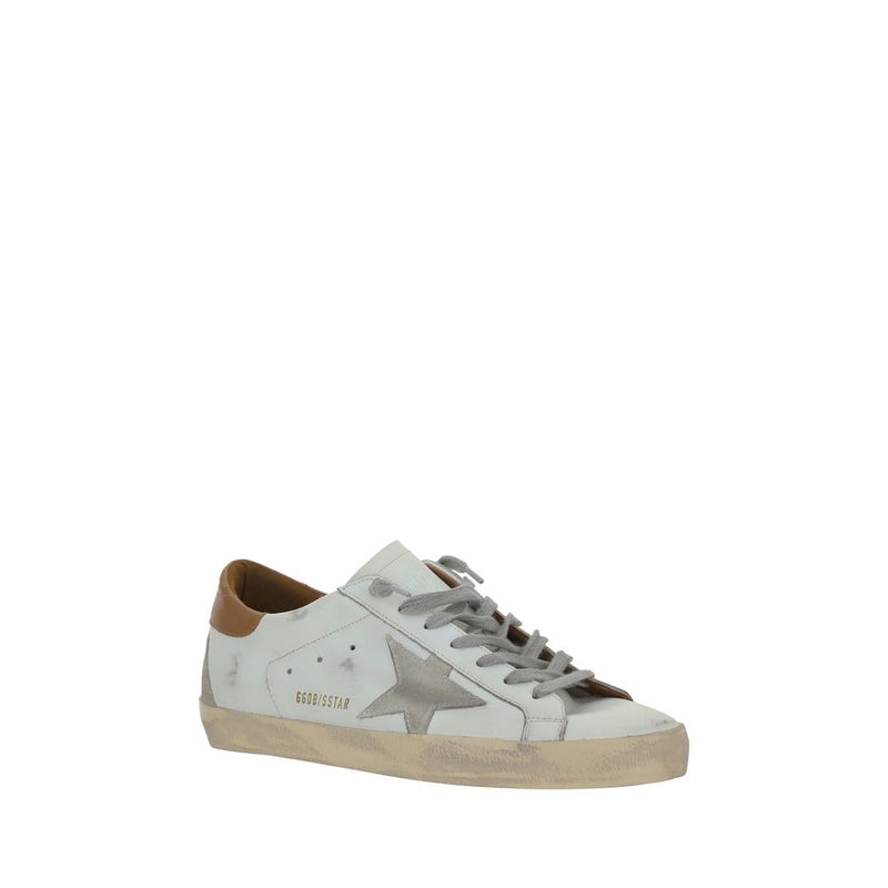 Golden Goose Superstar Sneakers en Cuir Blanc pour Hommes