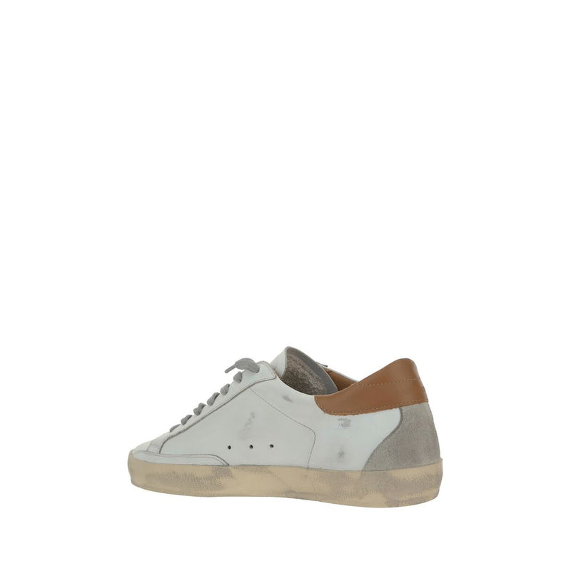 Golden Goose Superstar Sneakers en Cuir Blanc pour Hommes