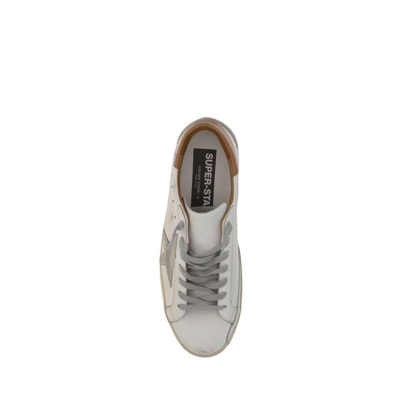 Golden Goose Superstar Sneakers en Cuir Blanc pour Hommes