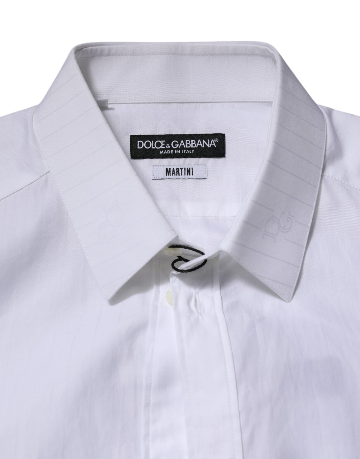Chemise habillée à manches longues MARTINI en coton blanc de Dolce &amp; Gabbana