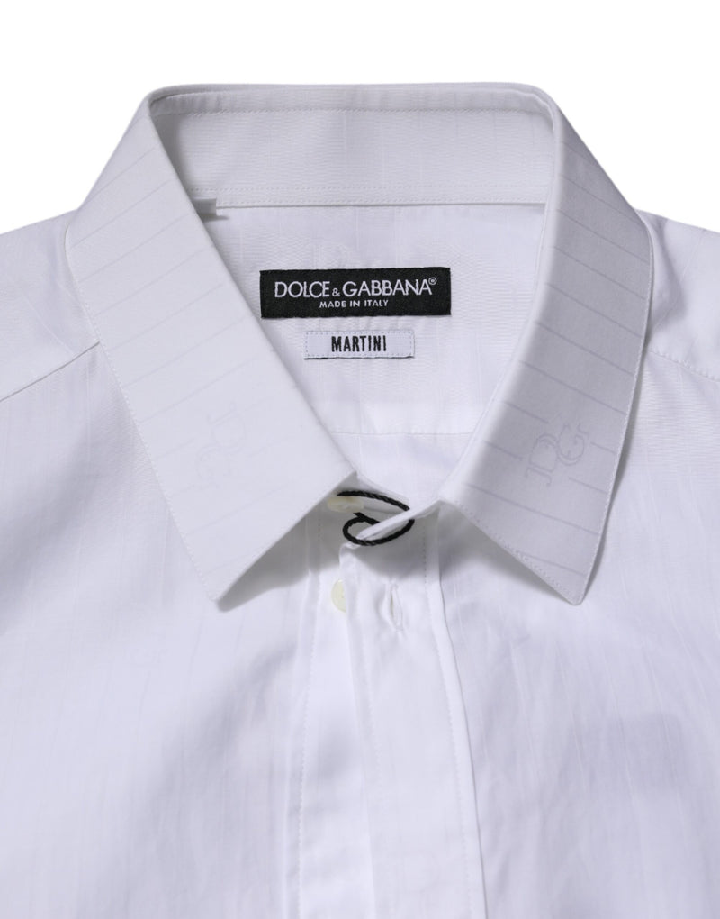 Dolce &amp; Gabbana wit katoenen MARTINI overhemd met lange mouwen voor formele gelegenheden
