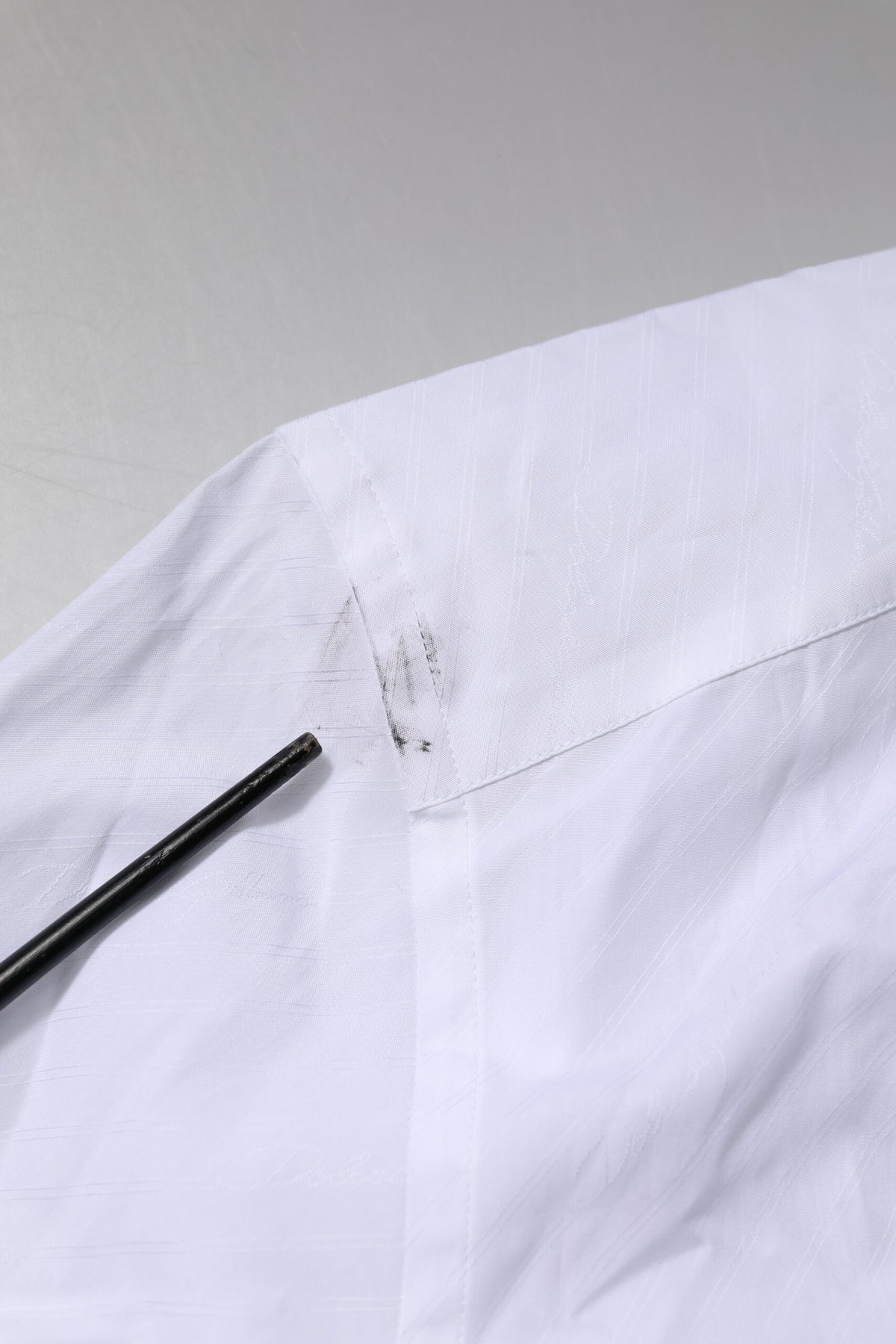 Chemise habillée à manches longues en coton blanc doré de Dolce &amp; Gabbana