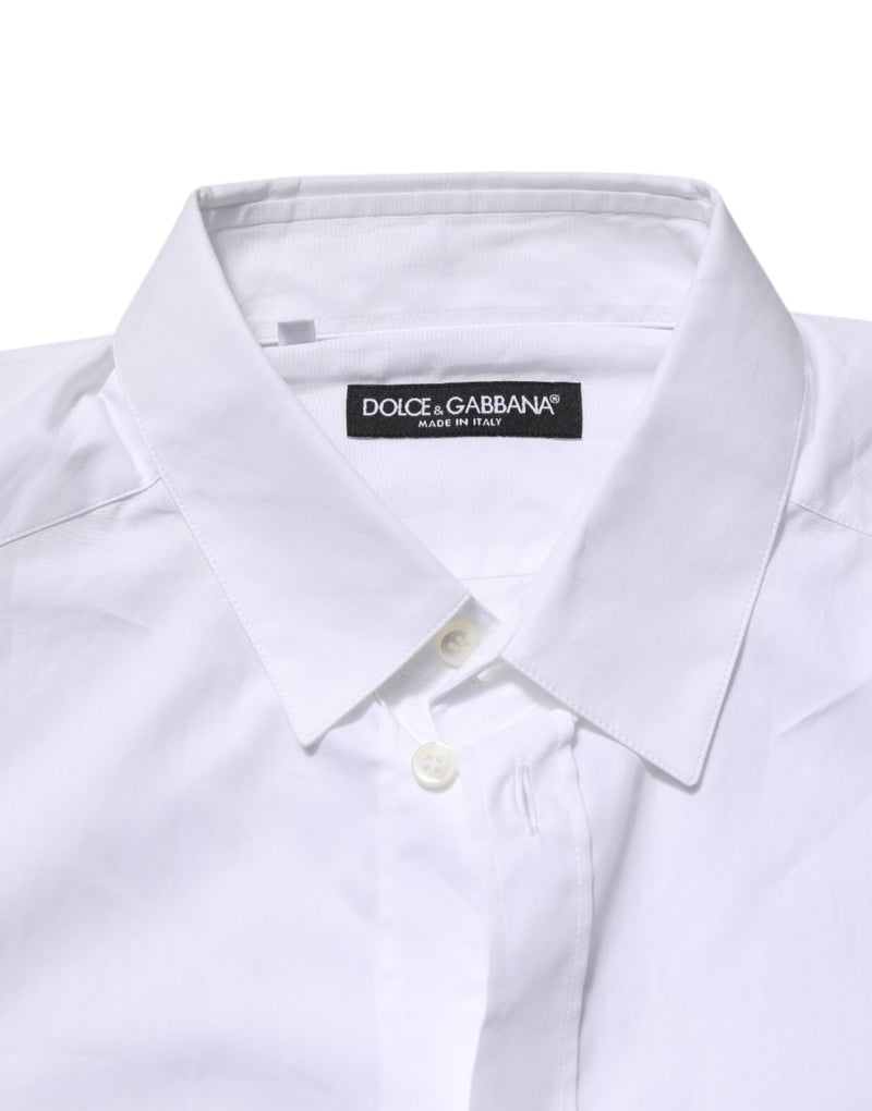 Dolce &amp; Gabbana wit overhemd met kraag en lange mouwen, formeel model.