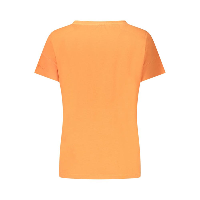 T-Shirt Femme Orange en Coton North Sails - Élégant et Confortable