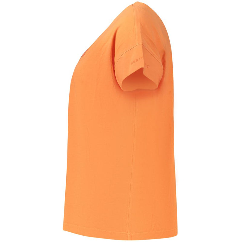 T-Shirt Femme Orange en Coton North Sails - Élégant et Confortable