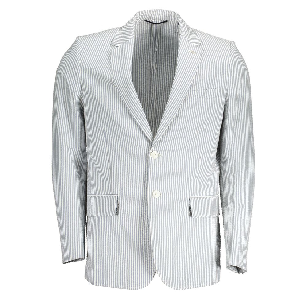 Gant Classic Long Sleeve White Cotton Men's Jacket