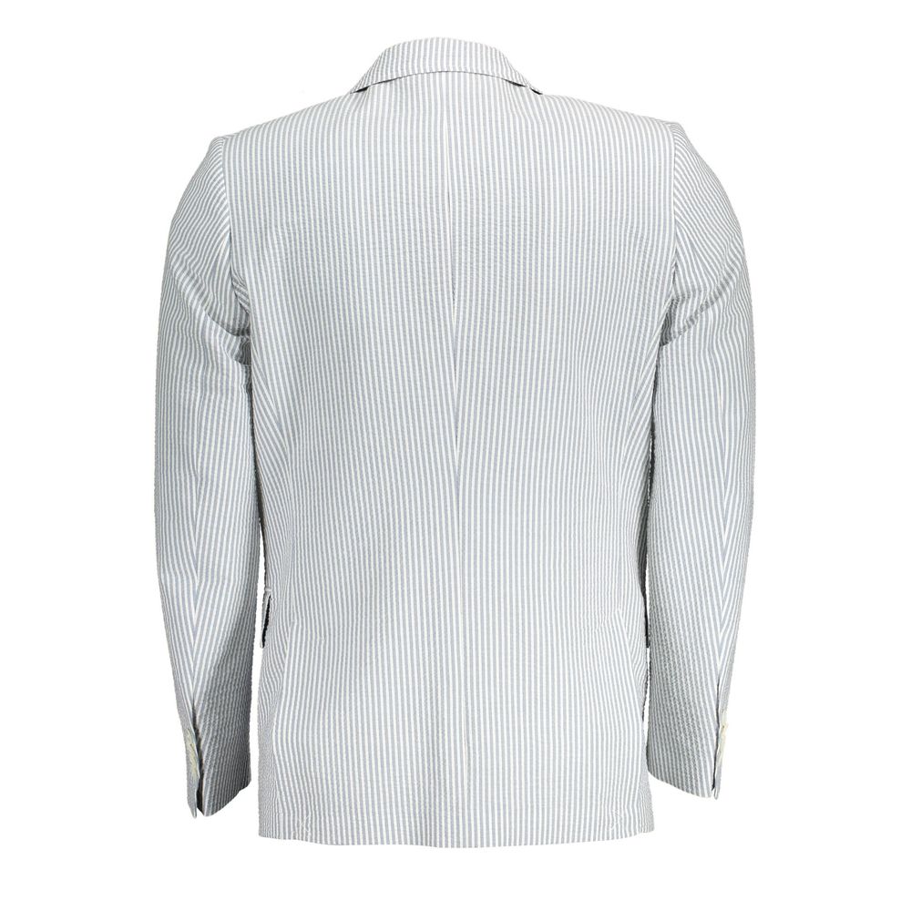 Gant Classic Long Sleeve White Cotton Men's Jacket