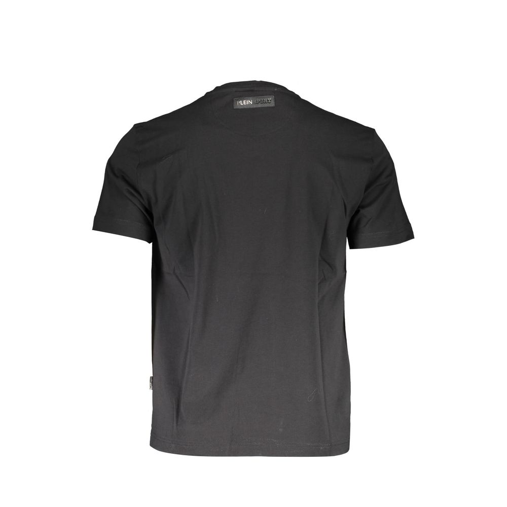 T-shirt homme en coton noir Plein Sport