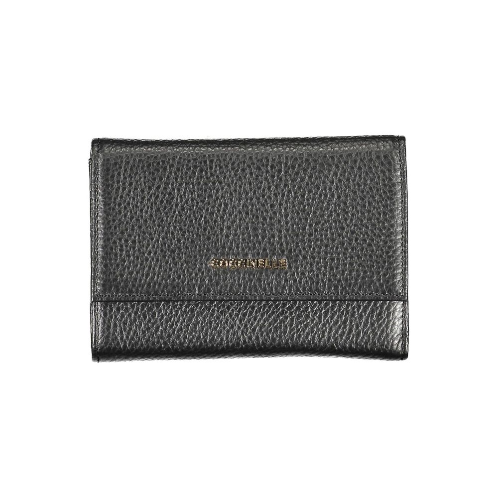 Coccinelle Black Leather Wallet - Stylish and Practical Accessory