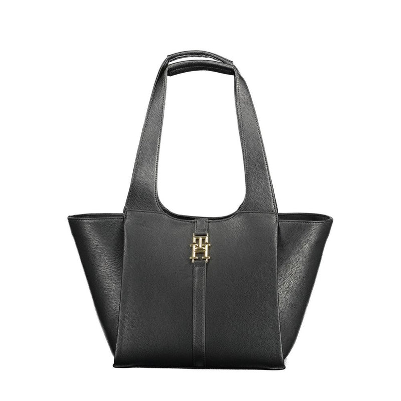 Tommy Hilfiger Sac à main noir en polyéthylène - Style urbain chic