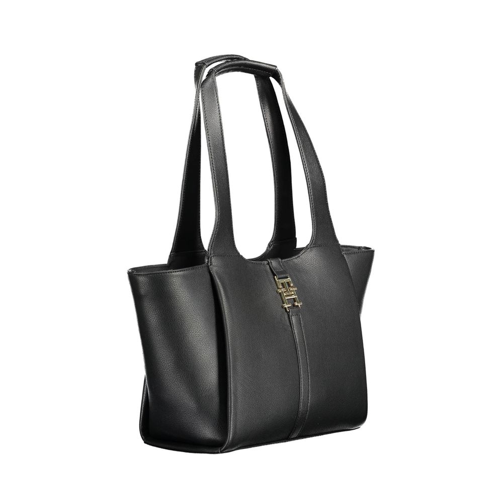 Tommy Hilfiger Sac à main noir en polyéthylène - Style urbain chic