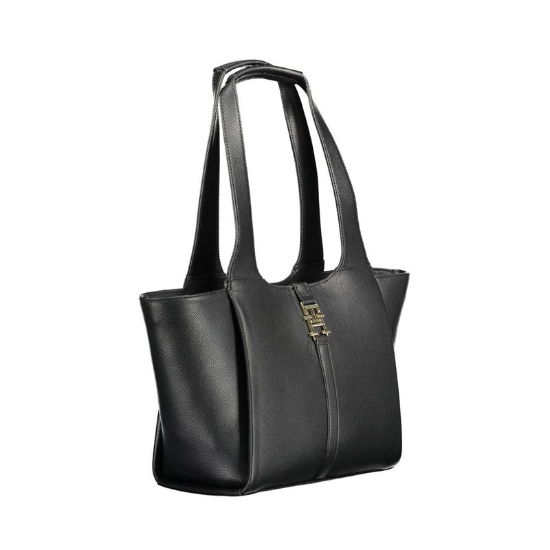 Tommy Hilfiger Sac à main noir en polyéthylène - Style urbain chic