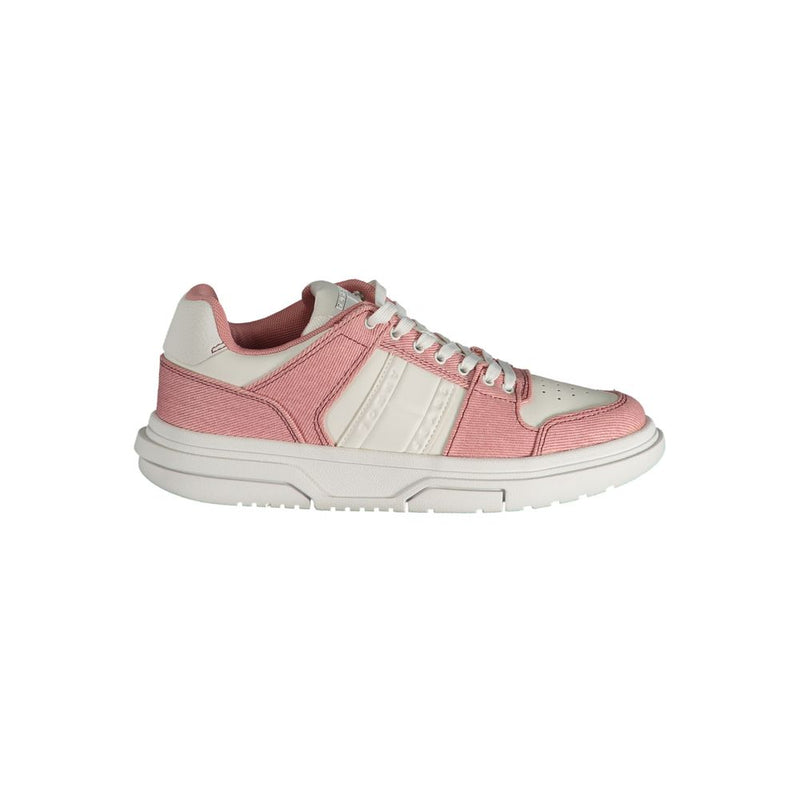 Tommy Hilfiger Pink Polyester Sneaker - Élégance et Confort