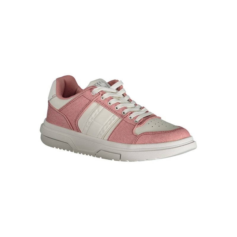 Tommy Hilfiger Pink Polyester Sneaker - Élégance et Confort