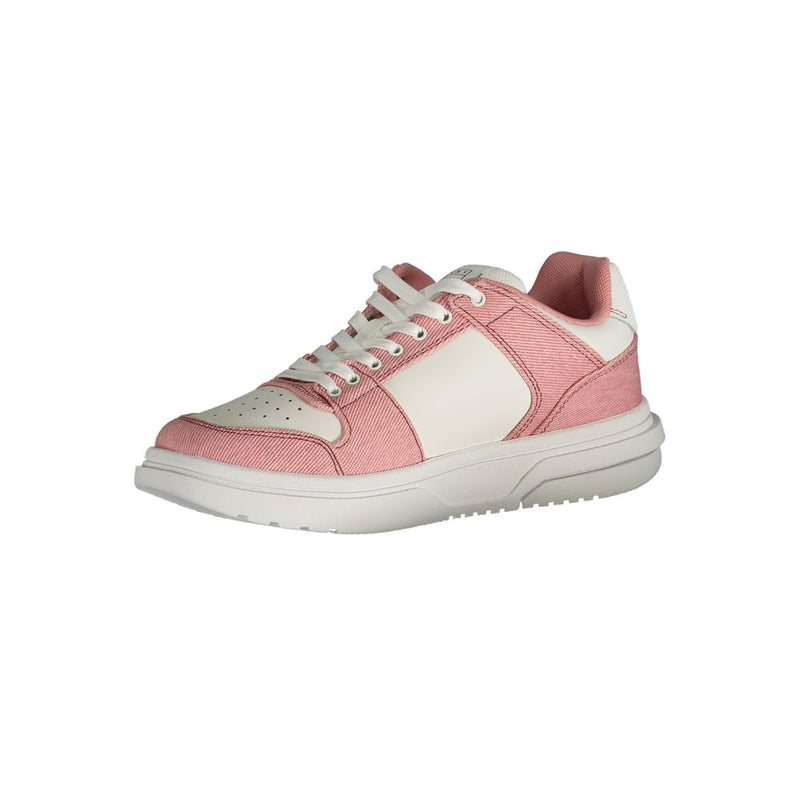 Tommy Hilfiger Pink Polyester Sneaker - Élégance et Confort