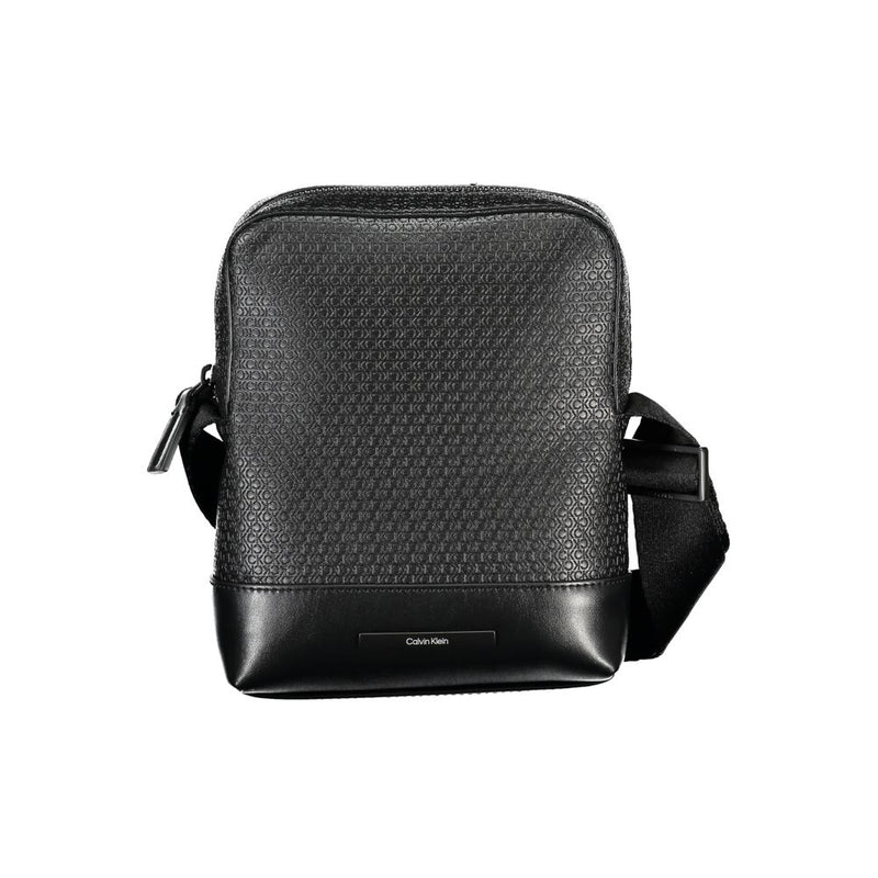 Sac à bandoulière noir élégant Calvin Klein avec détails contrastés