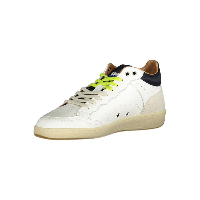 Blauer White Leather Men Sneaker - Urban Luxe Athletic Style