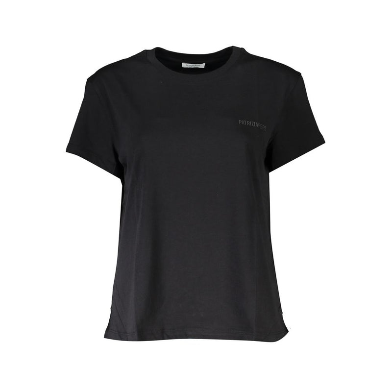 T-shirt en coton noir pour femmes Patrizia Pepe - Élégant et Confortable