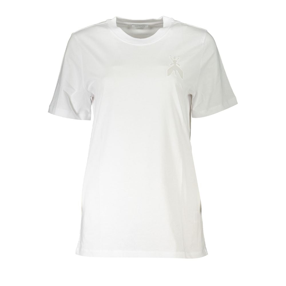 Patrizia Pepe T-shirt Femme Blanc en Coton - Élégance Minimaliste