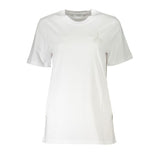 Patrizia Pepe T-shirt Femme Blanc en Coton - Élégance Minimaliste