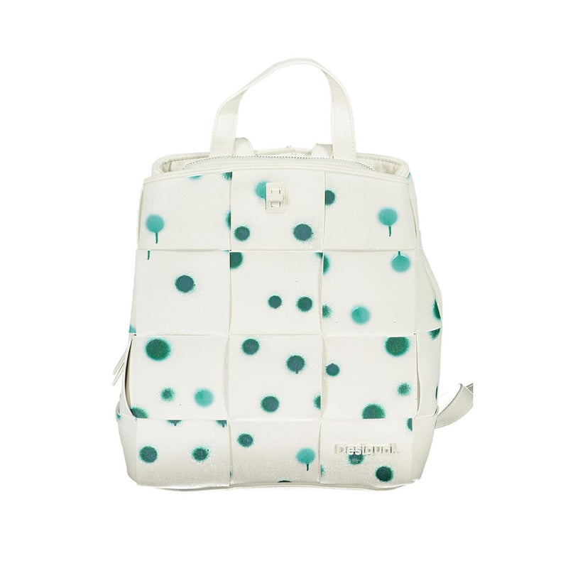 Sac à dos en polyéthylène blanc Desigual - Élégant et Pratique