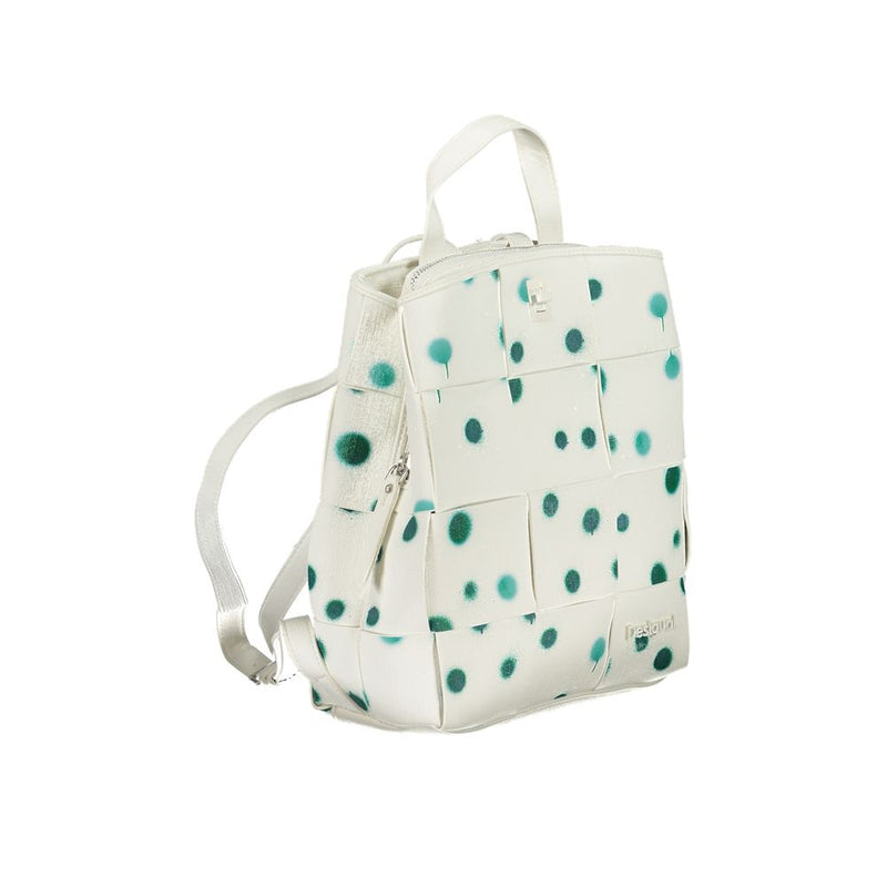 Sac à dos en polyéthylène blanc Desigual - Élégant et Pratique