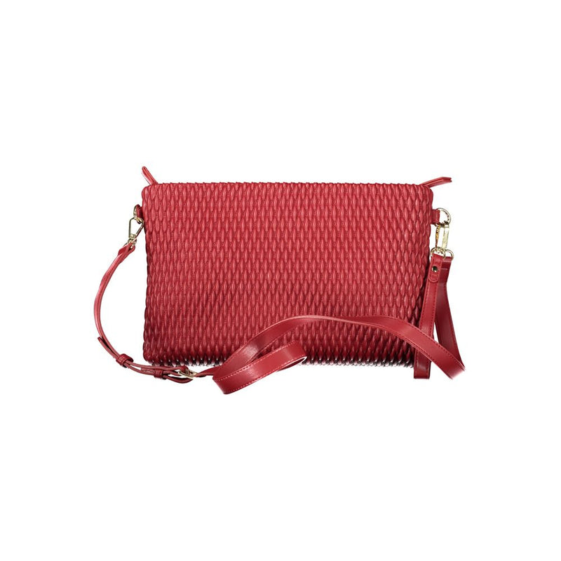 Mario Valentino Sac à Main Rouge - Design Polyéthylène Élégant pour Femmes