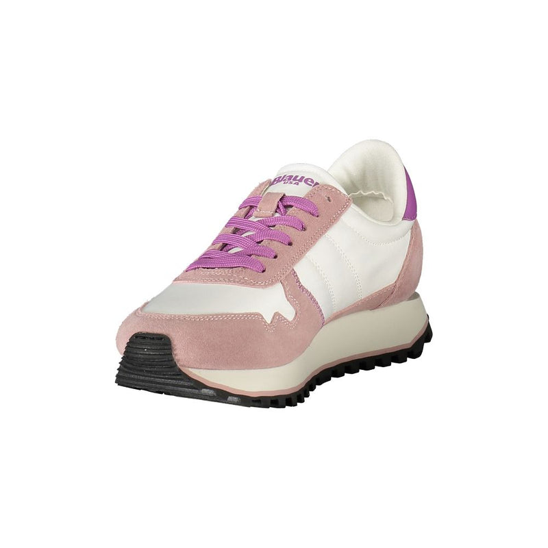 Blauer White Leather Women Sneaker - Stylish Sports Luxe