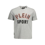 T-shirt homme en coton gris Plein Sport