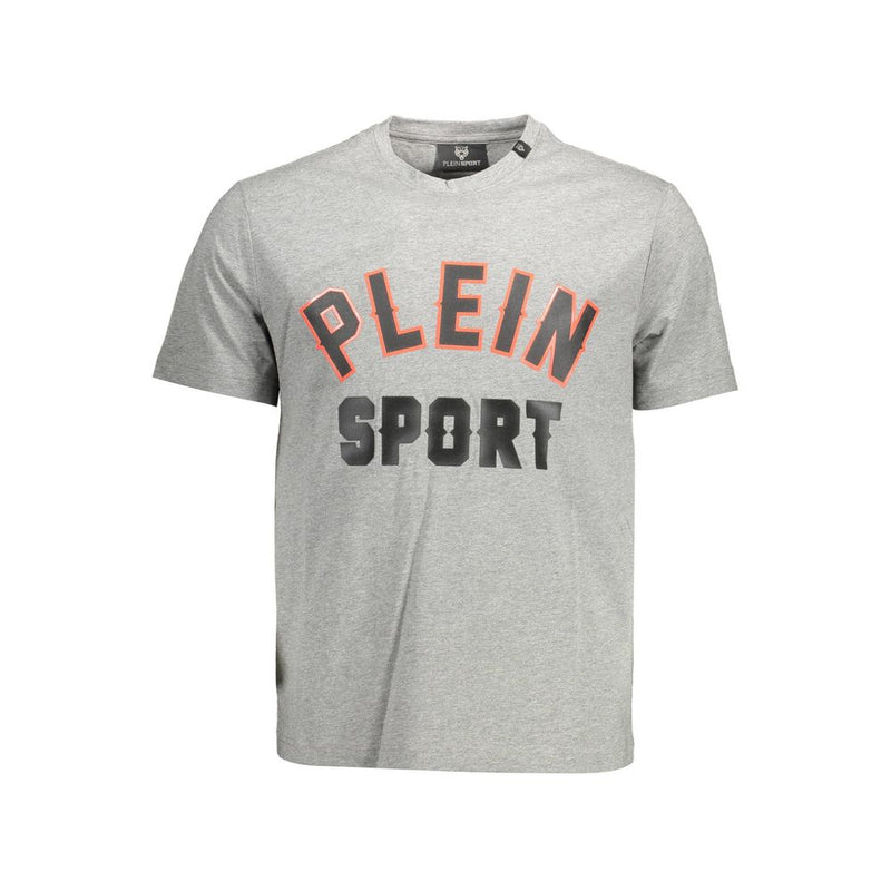 Plein Sport Grijs Katoenen Heren T-Shirt