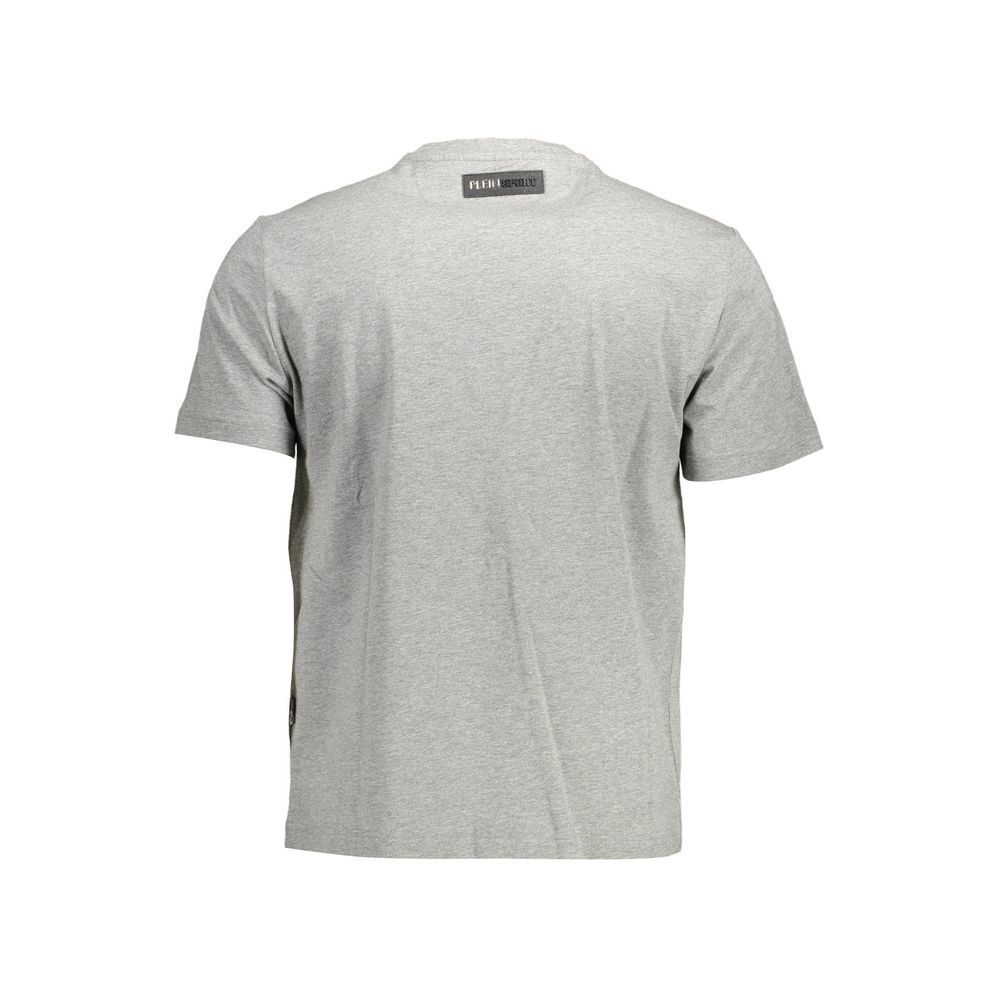 T-shirt homme en coton gris Plein Sport