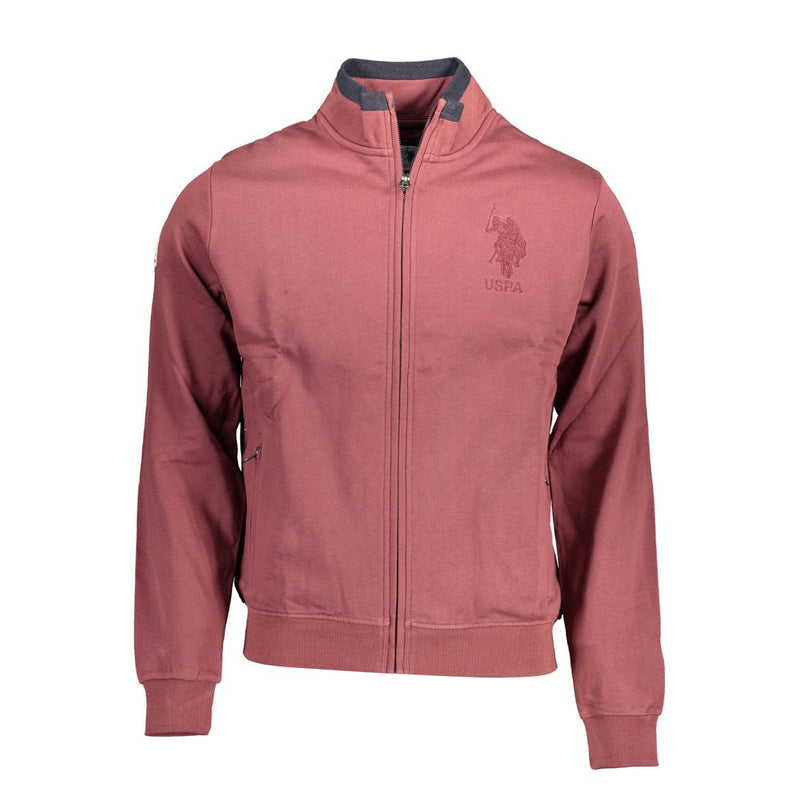US POLO ASSN. Paarse katoenen herensweater