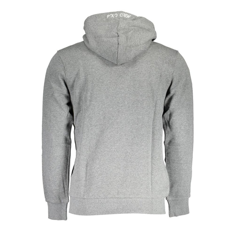 La Martina grijze wollen herensweater