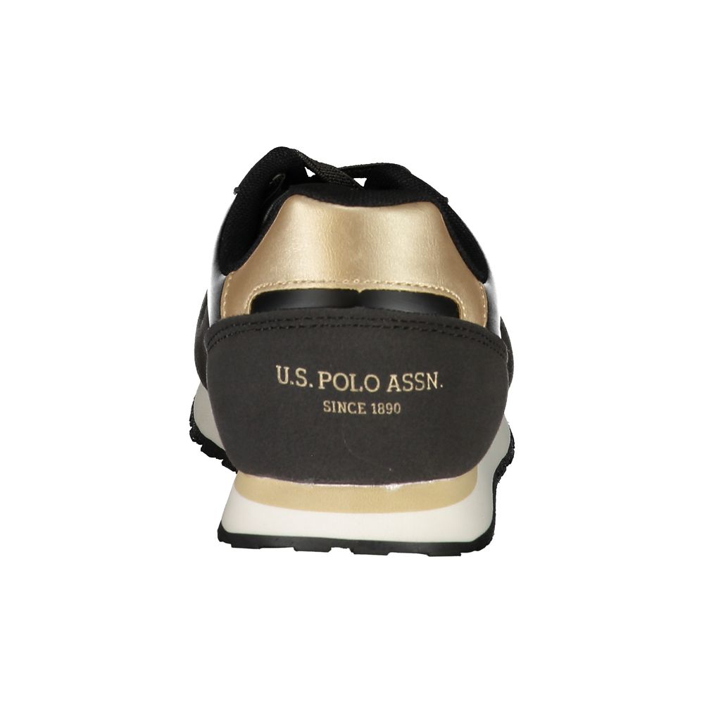 U.S. POLO ASSN. Black Polyester Sneaker - All-Day Comfort and Style