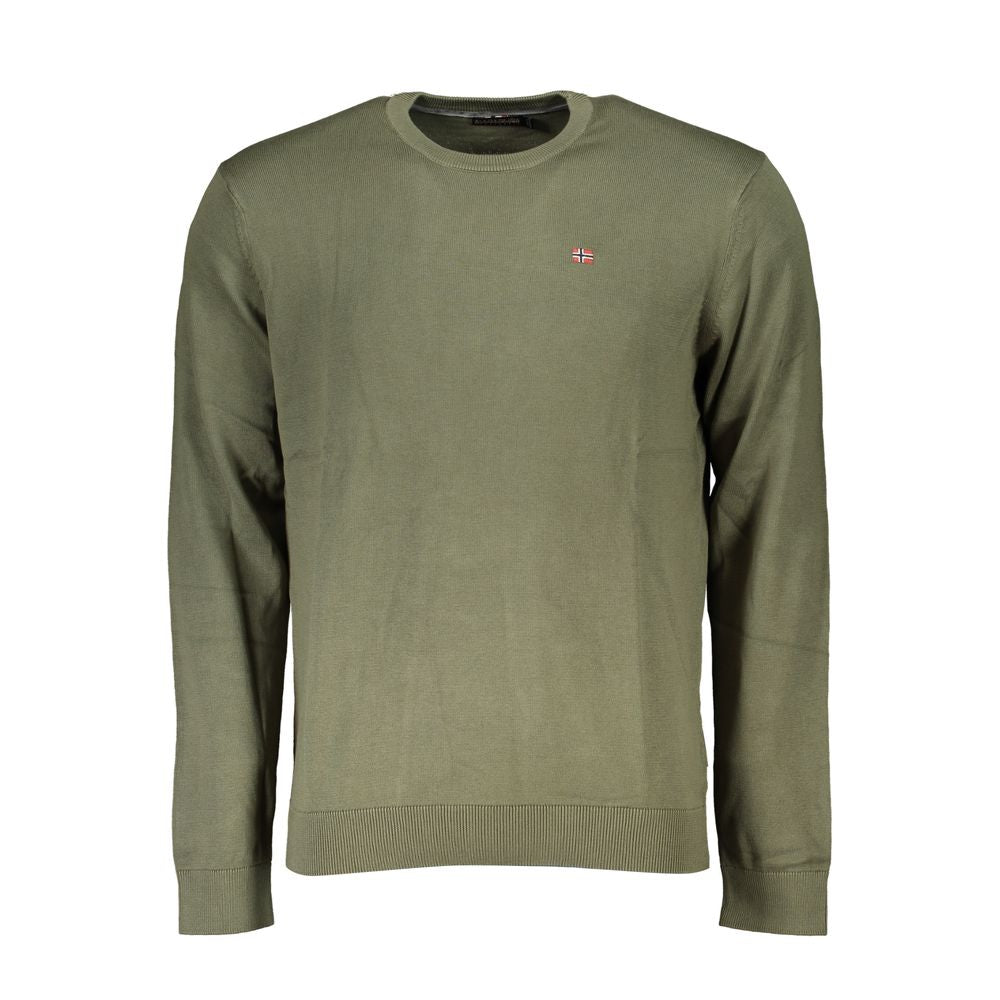 Pull en coton vert Napapijri pour homme