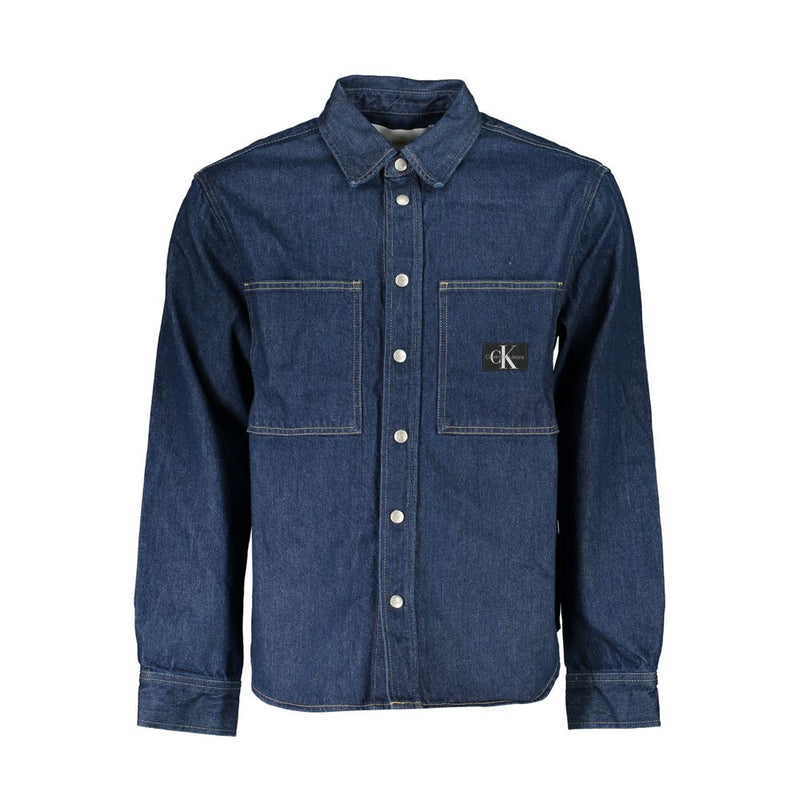 Calvin Klein blauw katoenen heren jas