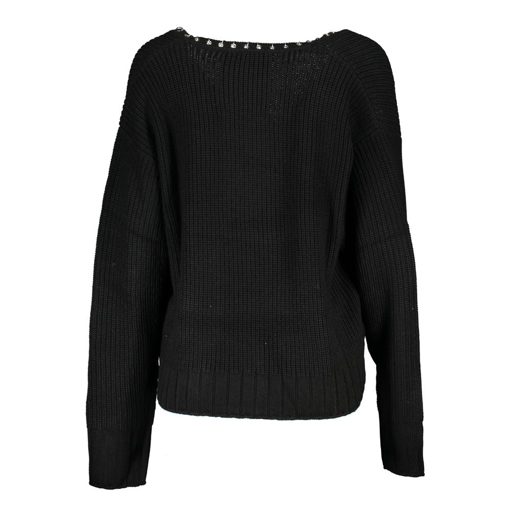 Patrizia Pepe Élégant Pull V-Neck à Manches Longues