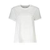Patrizia Pepe T-Shirt Femme Blanc en Coton - Chic et Durable