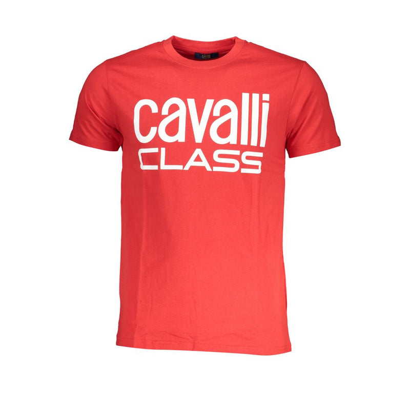 Cavalli Class T-shirt van rood katoen