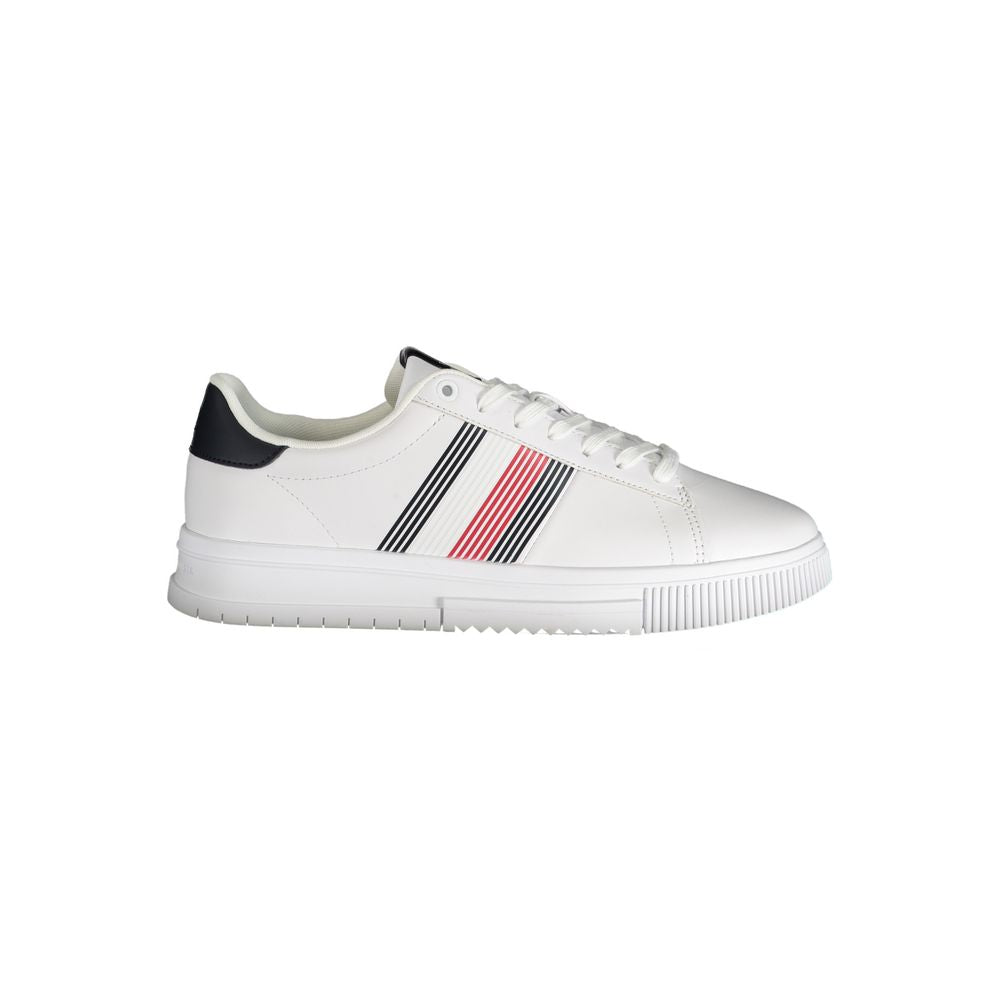 Tommy Hilfiger White Polyester Sneaker - Stylish & Functional