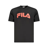 T-shirt homme en coton noir Fila